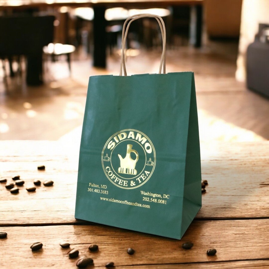 Color Recycled Kraft Paper Shopping Bags